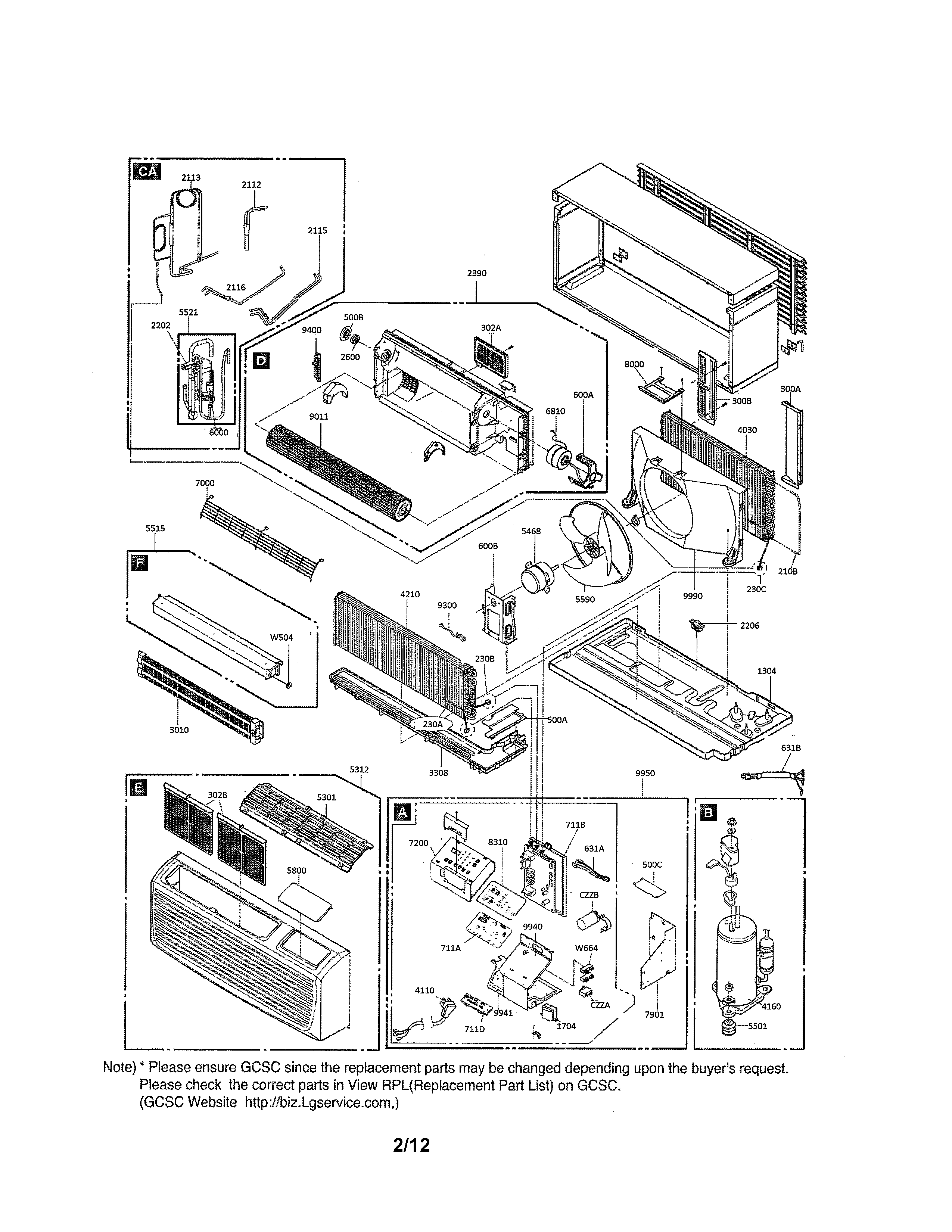 Exploded view parts