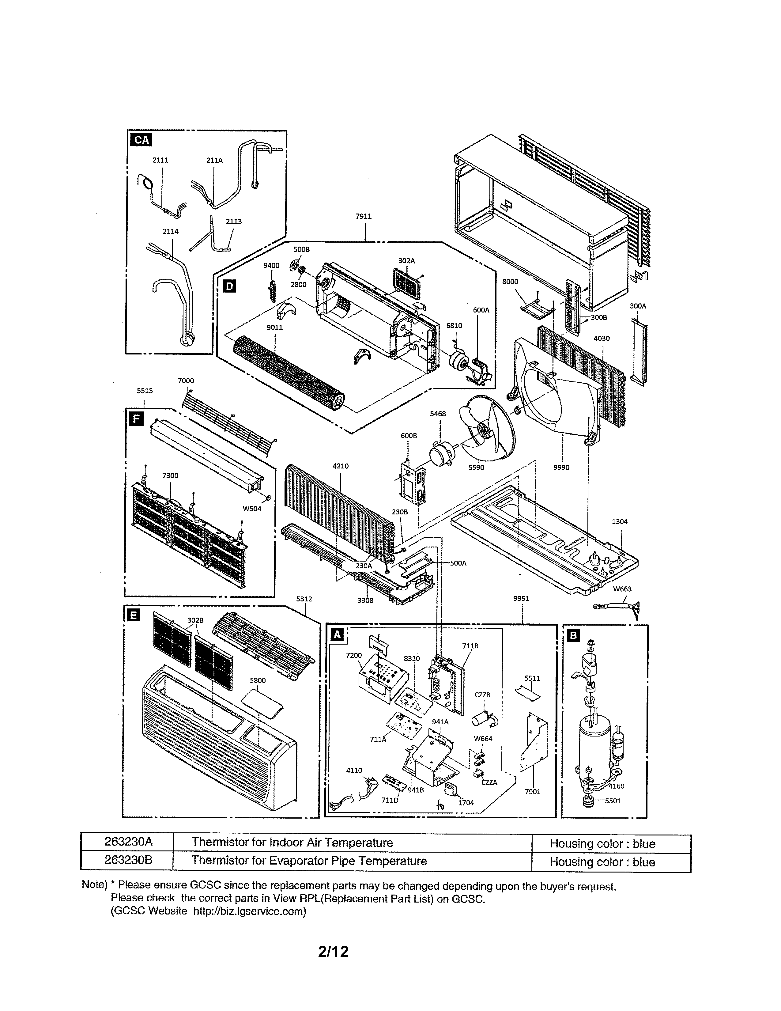 Exploded view parts