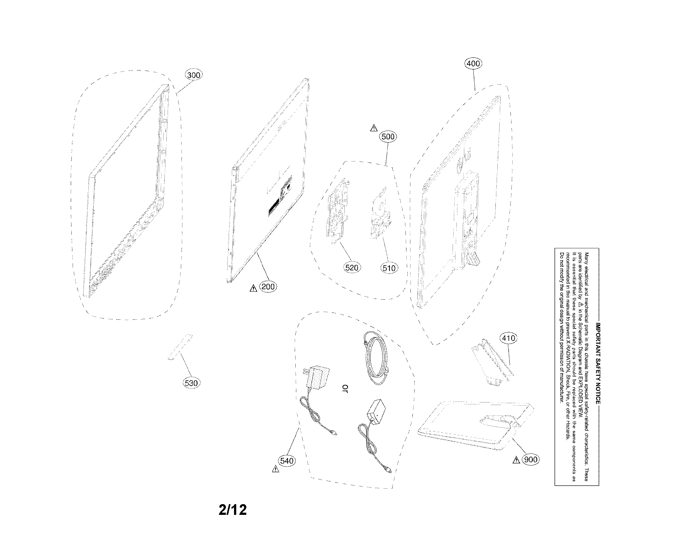 Exploded view parts