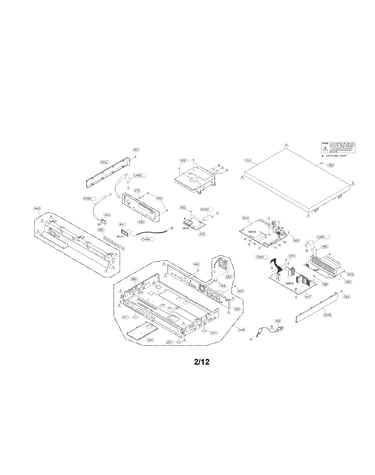 Cabinet and main frame parts
