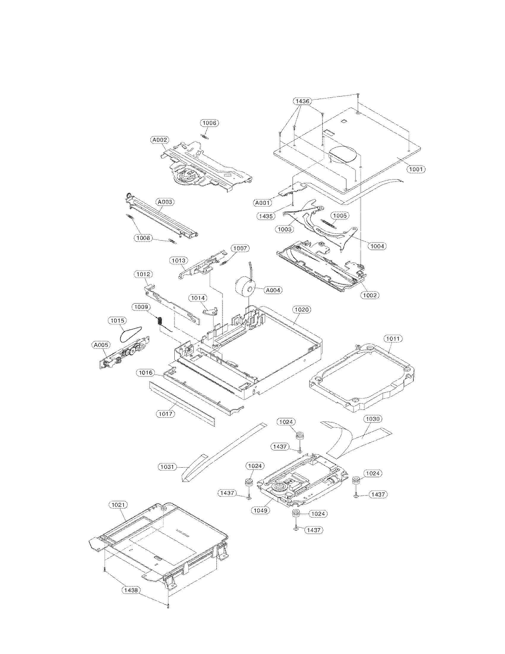 Deck mechanism parts