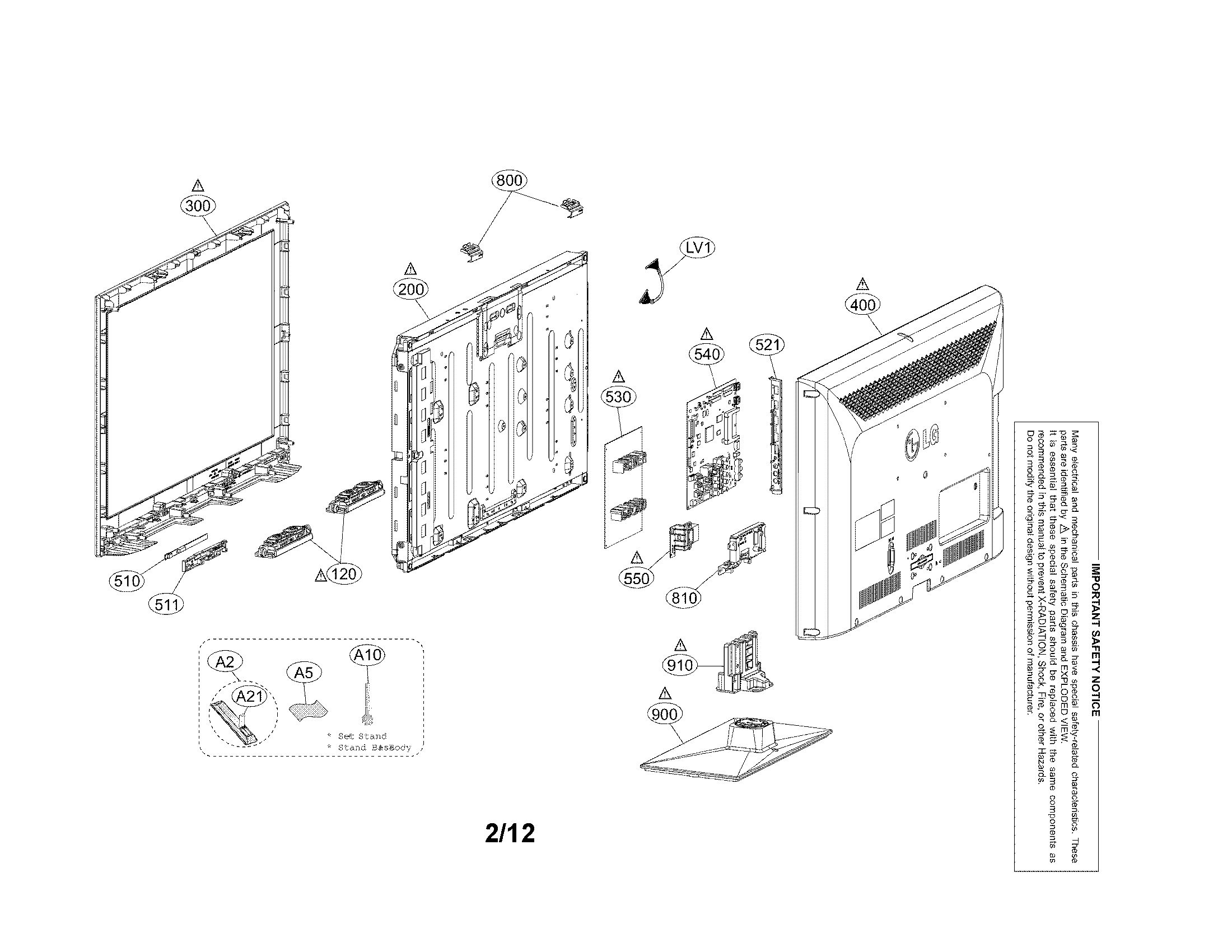 Exploded view parts
