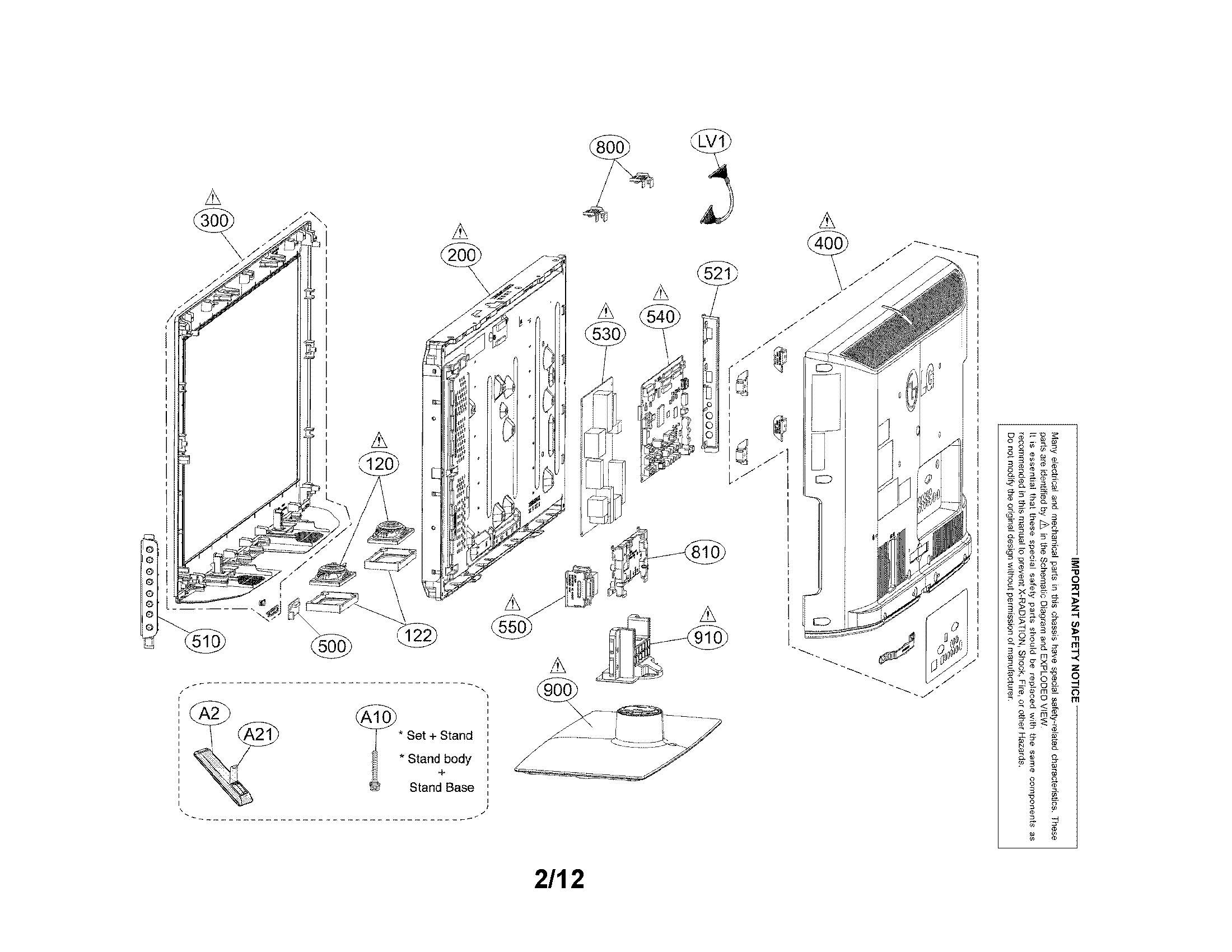 Exploded view parts