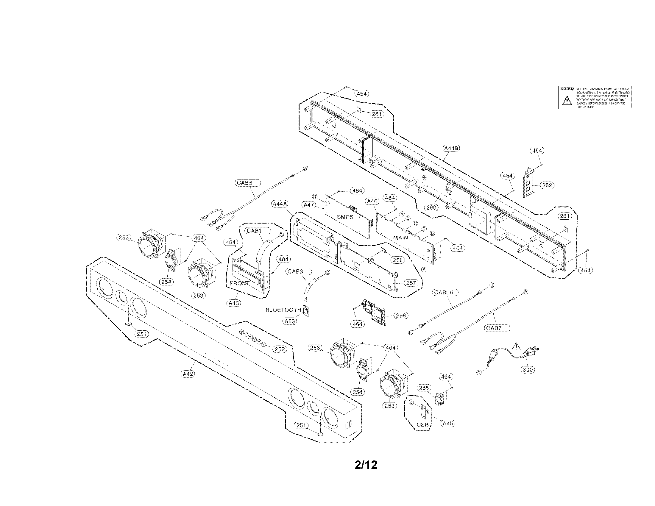 Exploded view parts
