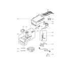 Kenmore Elite 79641472210 dispenser assembly parts diagram