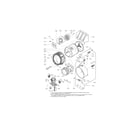 Kenmore Elite 79641473210 drum and tub assembly parts diagram