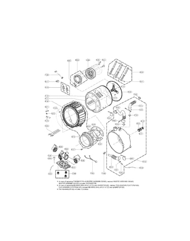 Drum and tub assembly parts