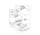 Kenmore Elite 79681472210 panel drawer assembly and guide assembly parts diagram