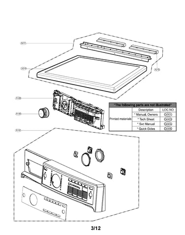 Control panel and plate assembly parts