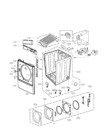 Cabinet and door assembly parts