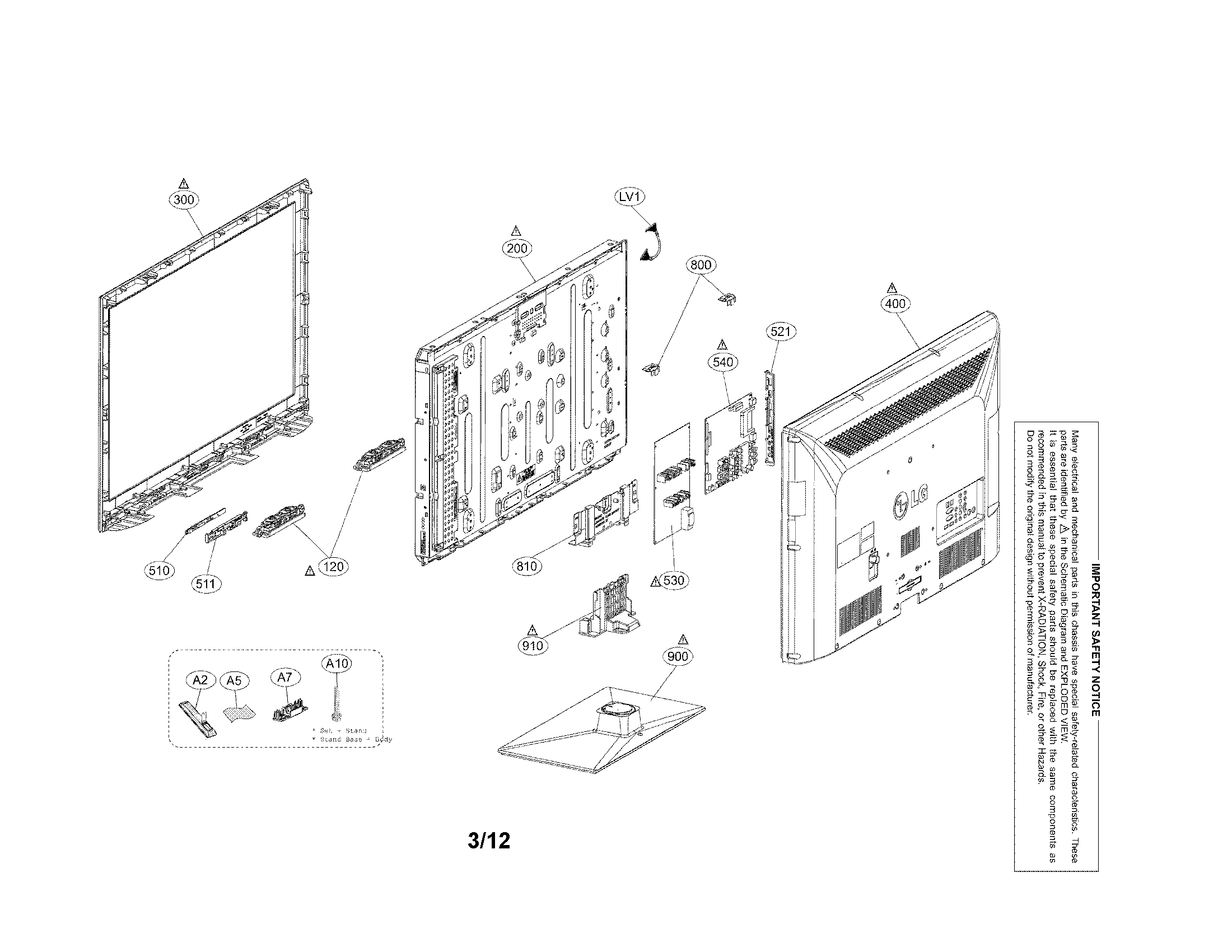 Exploded view parts
