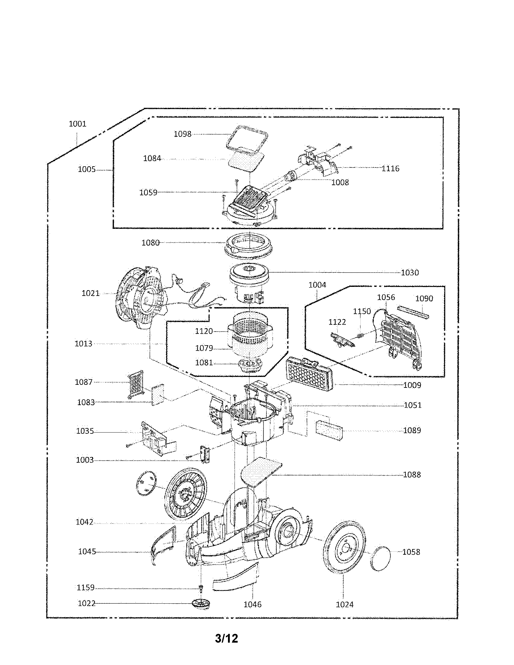 Base assembly parts