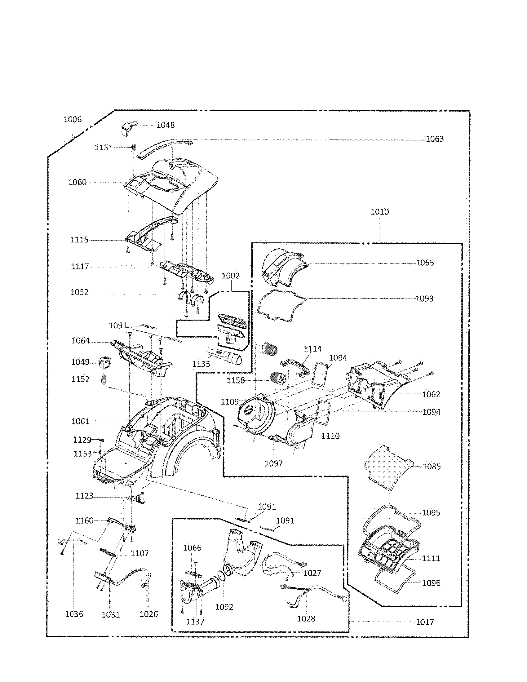 Cover assembly parts