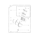 LG LCV900B dust tank assembly parts diagram