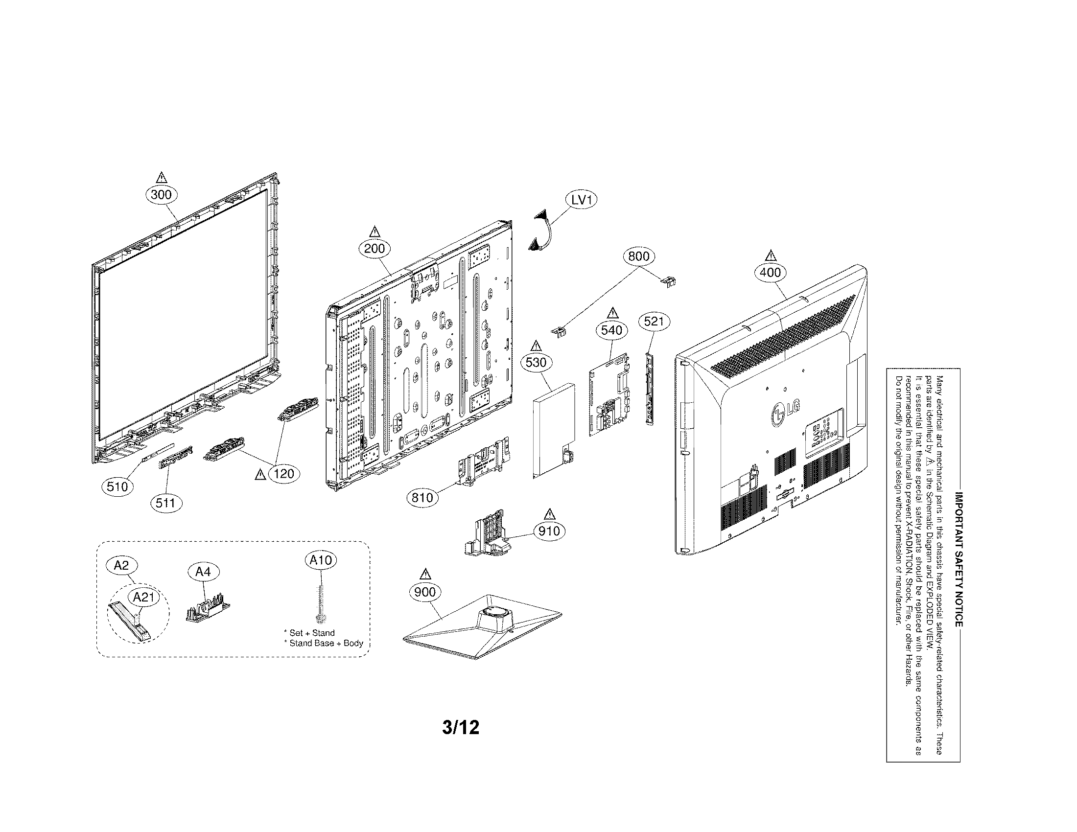 Exploded view parts