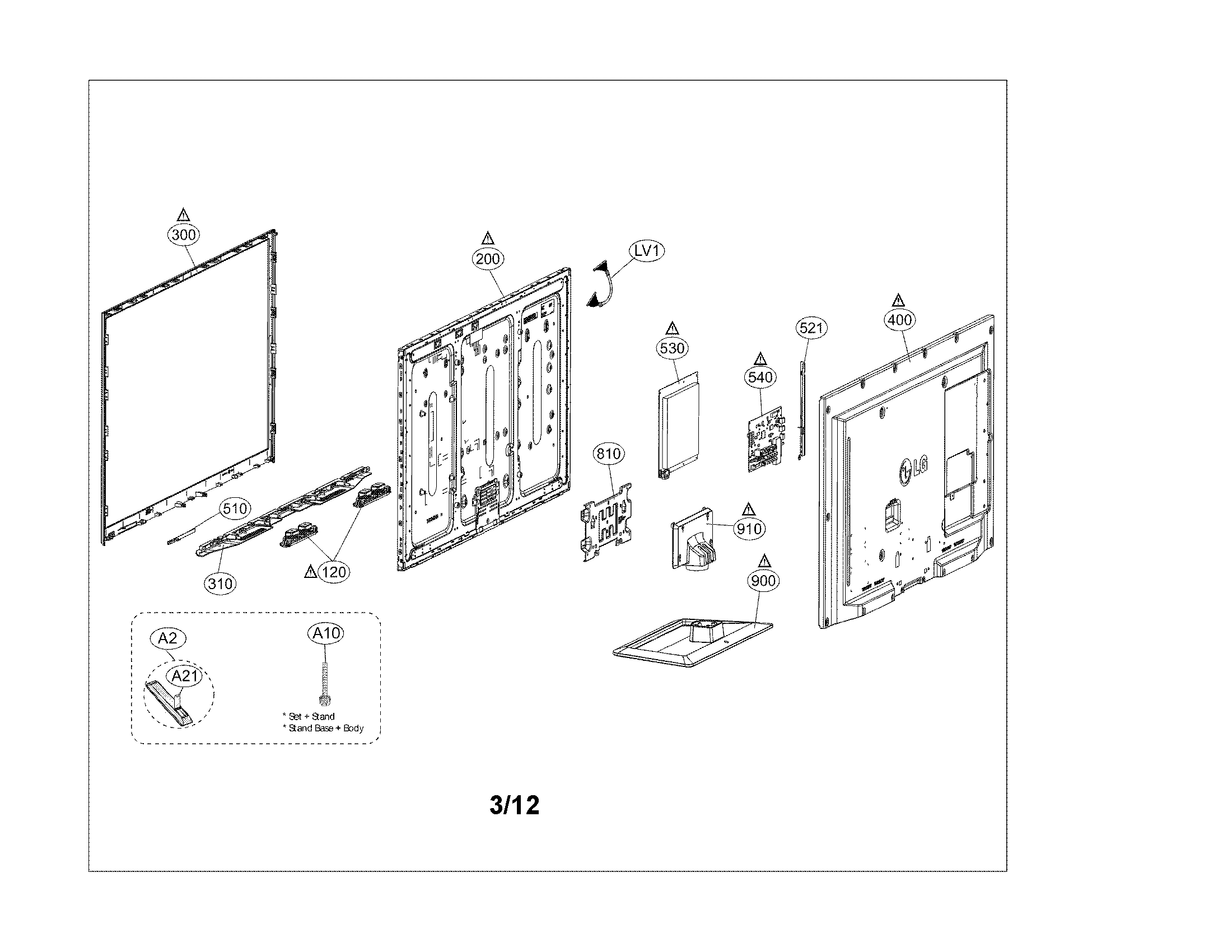 Exploded view parts
