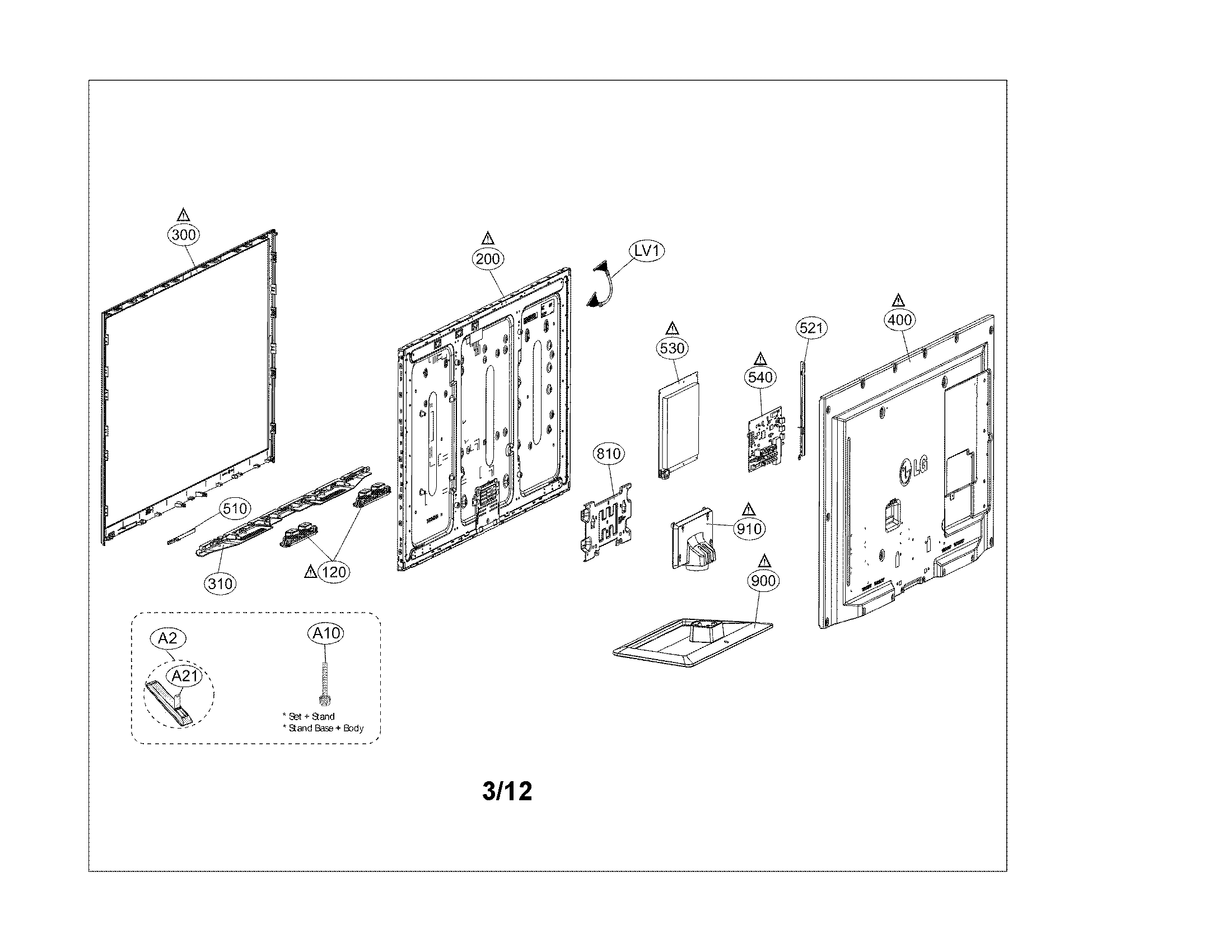 Exploded view parts