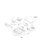 Cabinet and main frame section parts