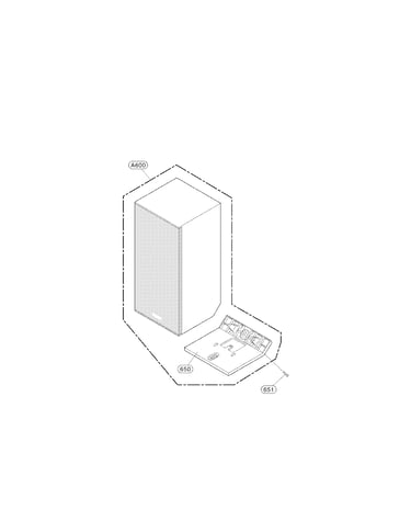Front and rear speaker parts