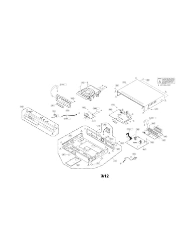 Cabinet and main frame parts