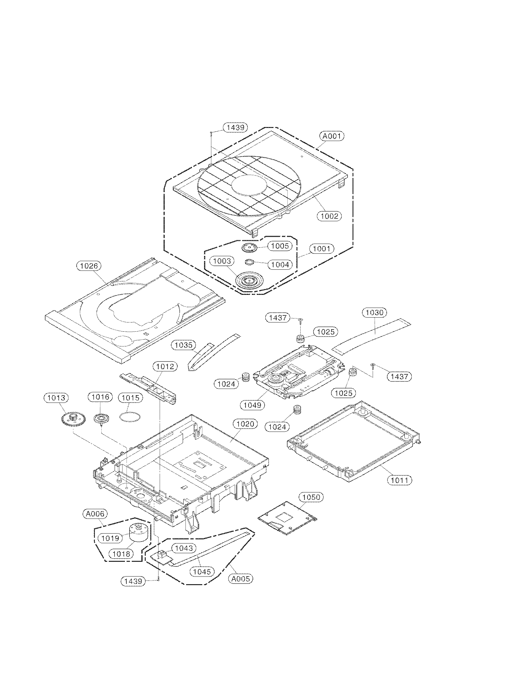 DECK MECHANISM PARTS