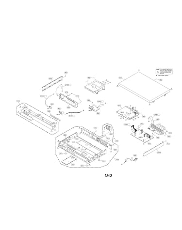 Cabinet and main frame parts
