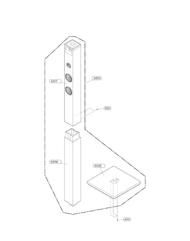 Front speaker parts