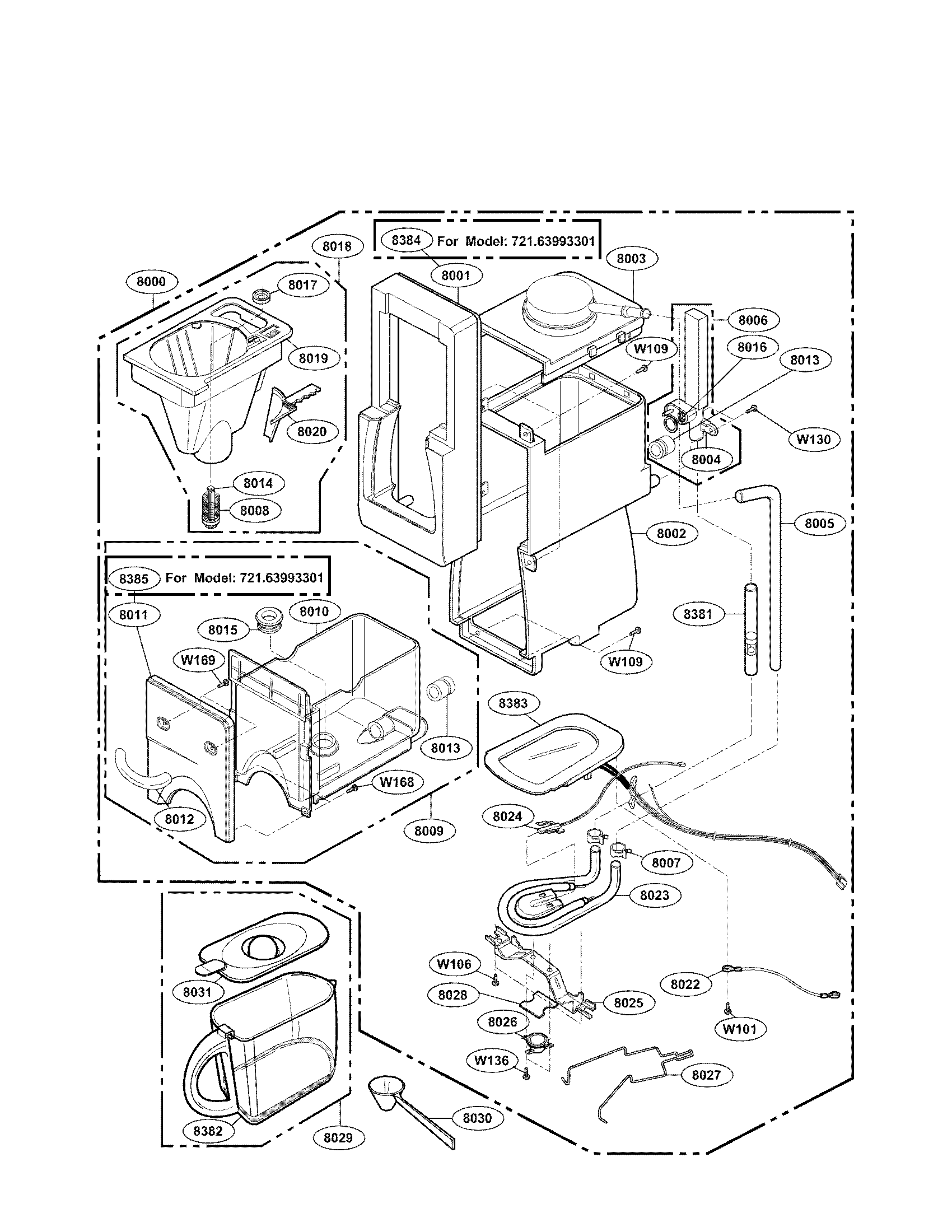 Coffee maker parts