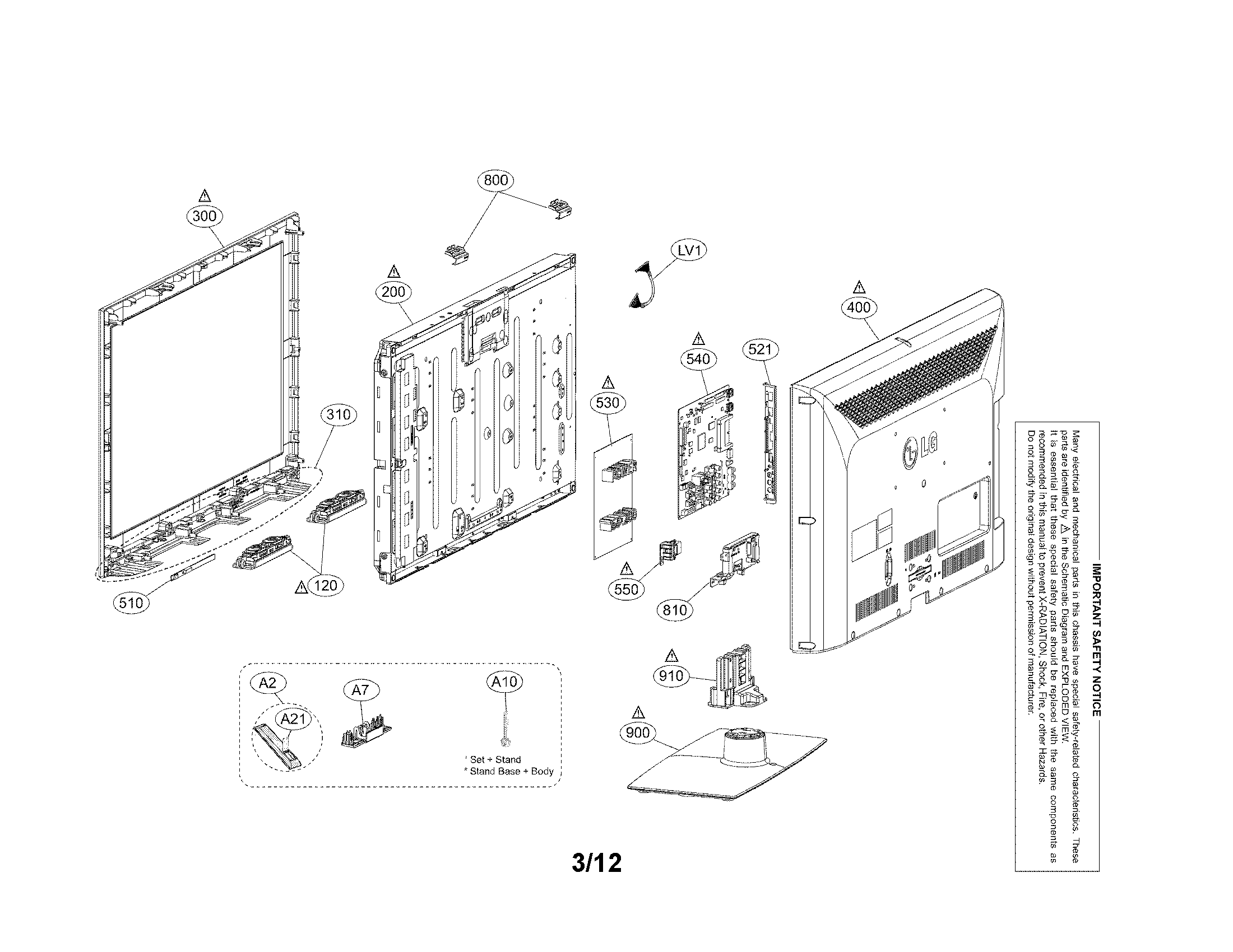 Exploded view parts