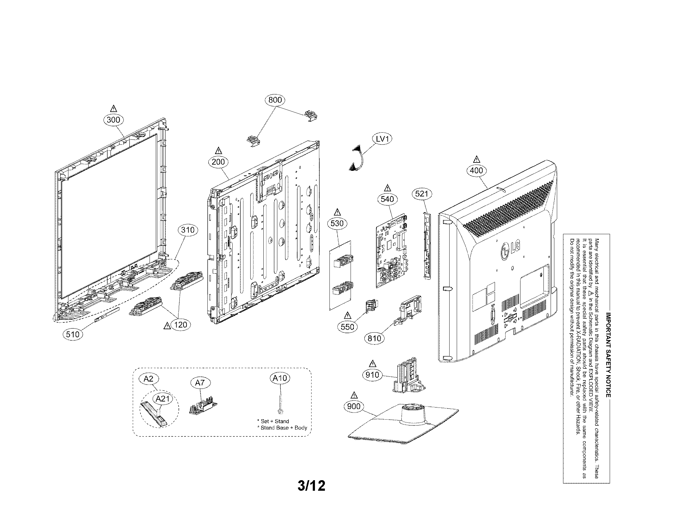 Exploded view parts