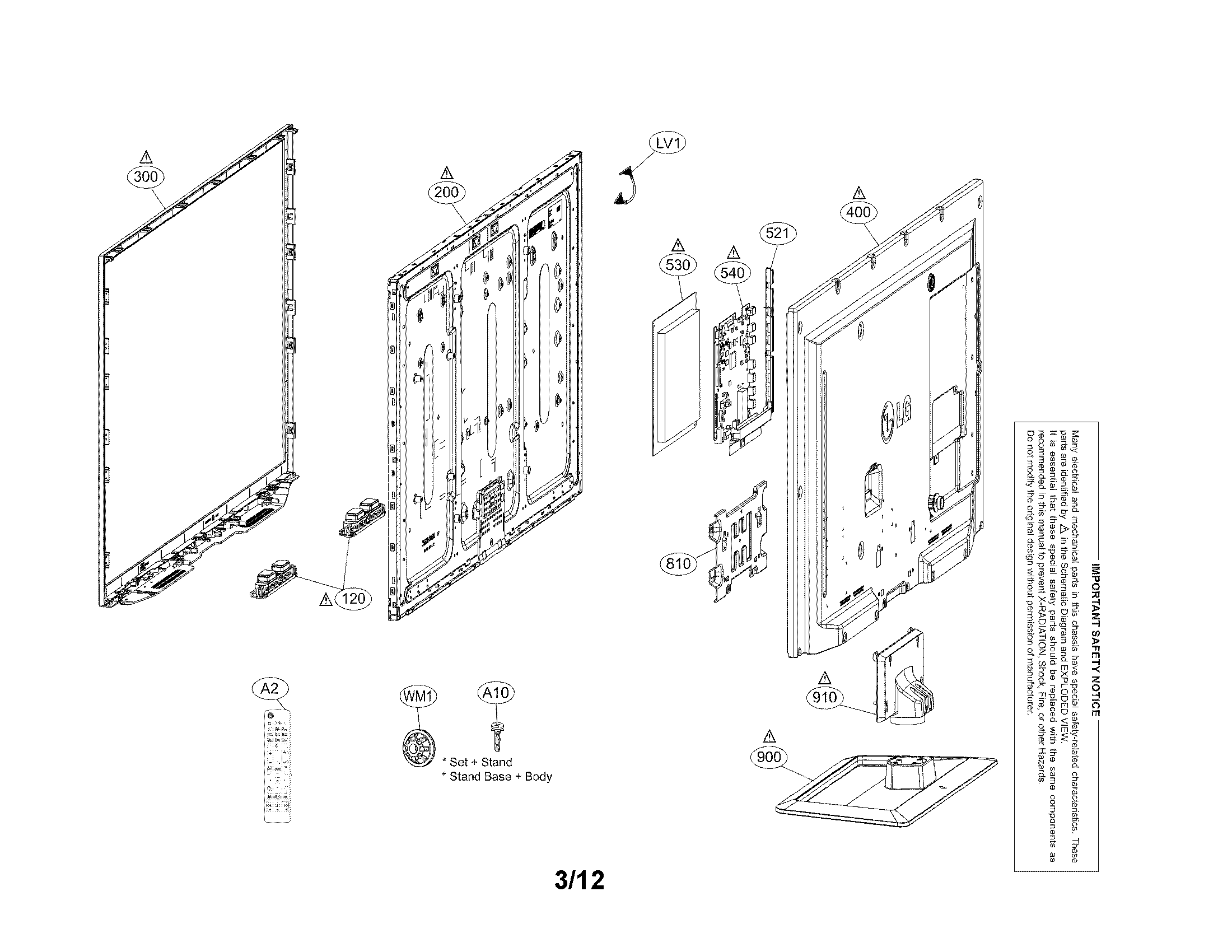 Exploded view parts