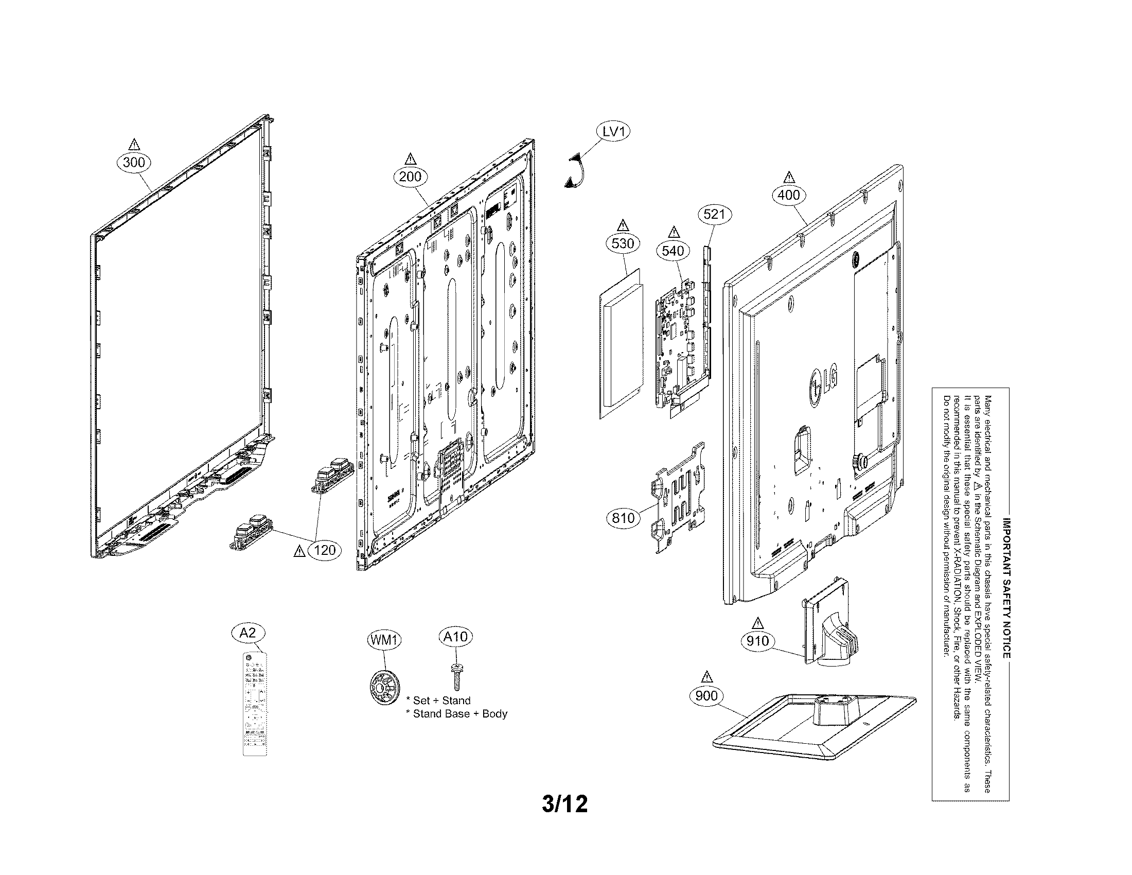 Exploded view parts