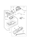 Panel drawer assembly and guide assembly parts