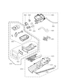 Panel drawer assembly and guide assembly parts