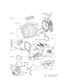 Drum and motor assembly parts