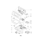 LG WT5070CW/00 top cover assembly parts diagram