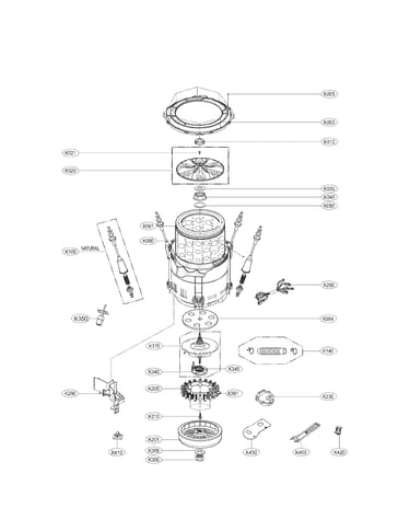 Tub assembly parts