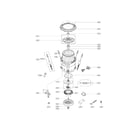 LG WT5170HW tub assembly parts diagram