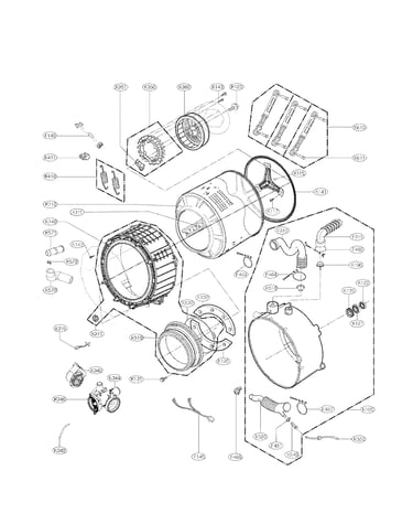 Drum and tub assembly parts