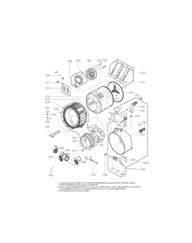 Drum and tub assembly parts
