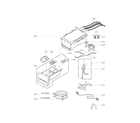 Kenmore 79641372210 dispenser assembly parts diagram