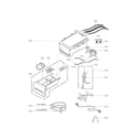 Kenmore 79641372211 dispenser assembly parts diagram