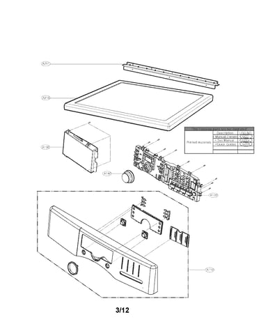 Control panel and plate assembly parts