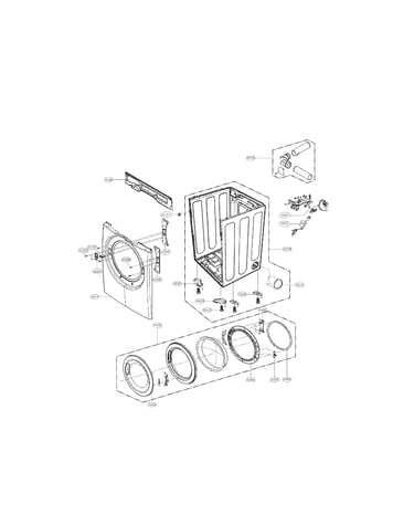 Cabinet and door assembly parts