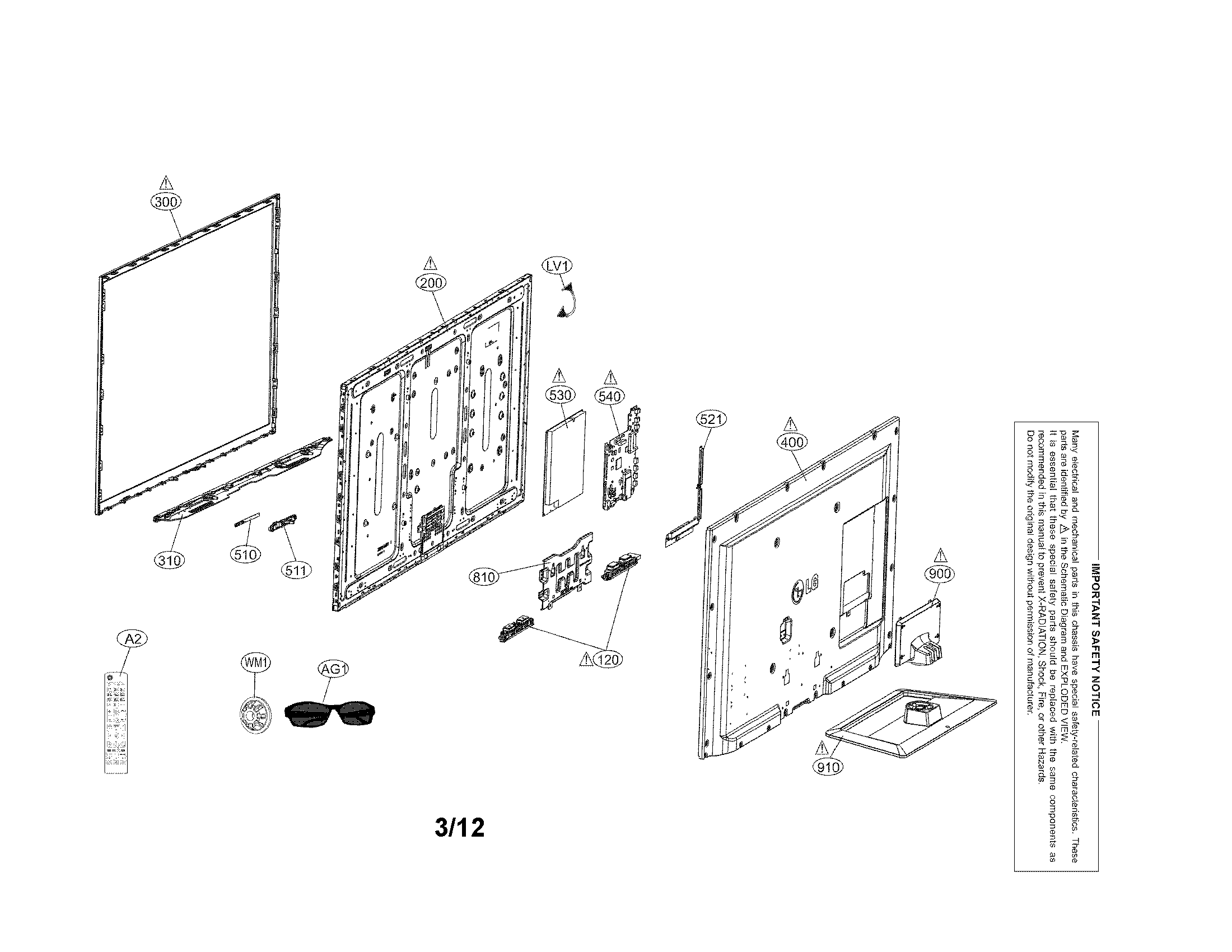 Exploded view parts