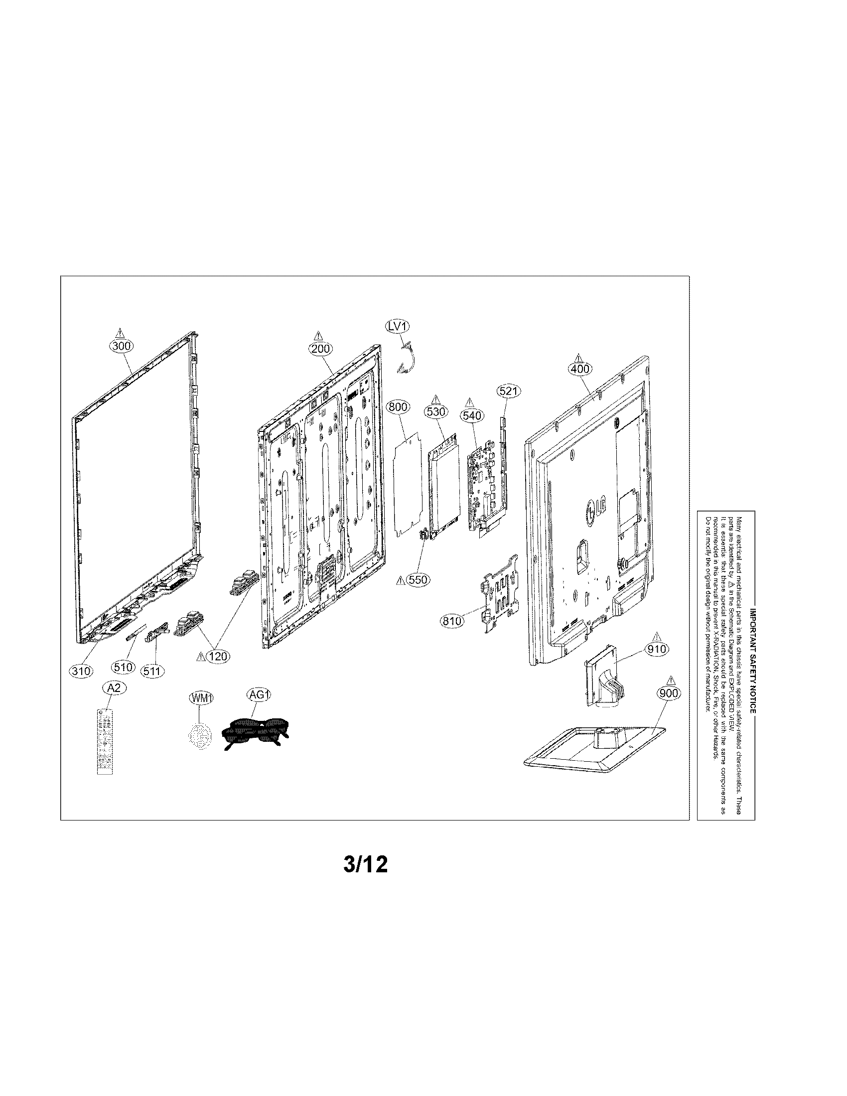Exploded view parts