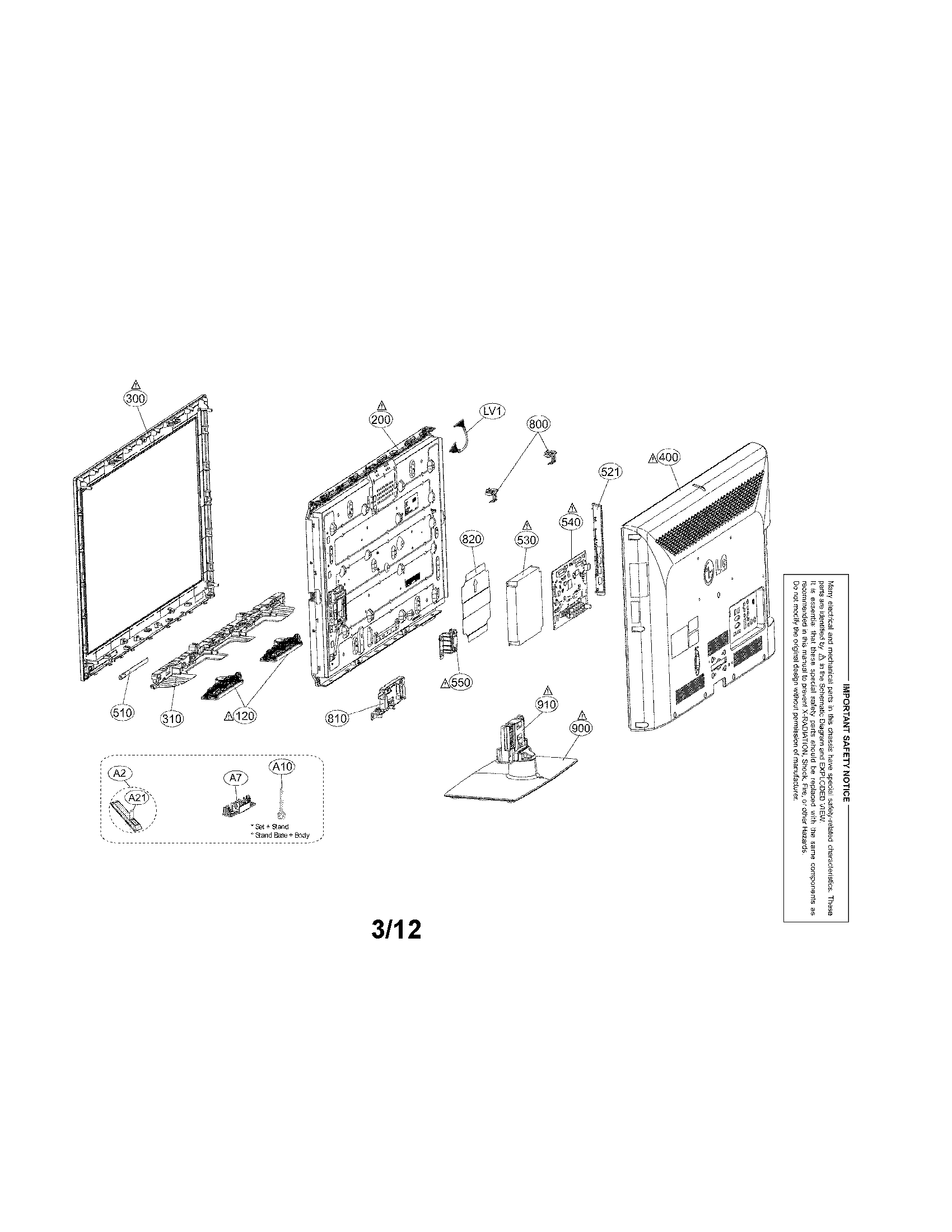 Exploded view parts