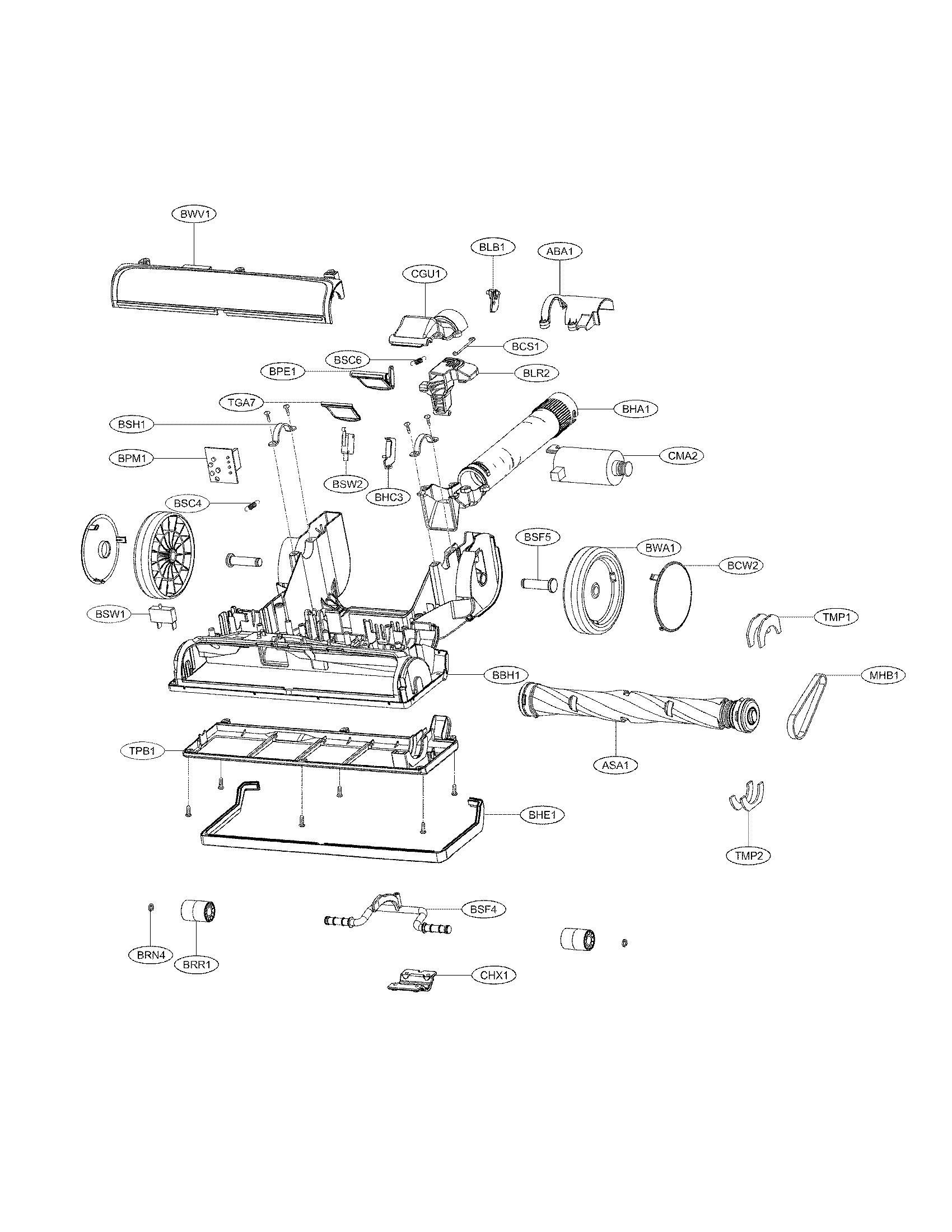 POWER COVER ASSEMBLY PARTS