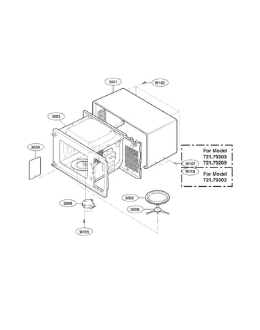 Oven cavity parts