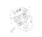 LG WM2655HVA drum and tub assembly parts diagram